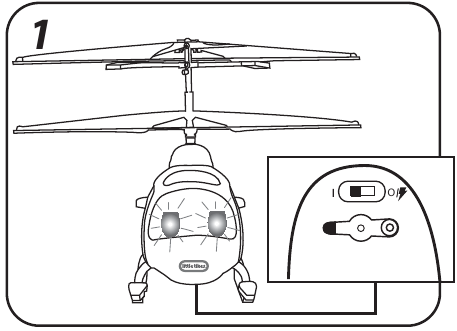 Little Tikes - YOUDRIVE RESCUE CHOPPER - ASSOCIAZIONE DELL'ELICOTTERO E DEL TELECOMANDO - Fase 1 ASSOCIAZIONE DELL'ELICOTTERO E DEL TELECOMANDO - Fase 1