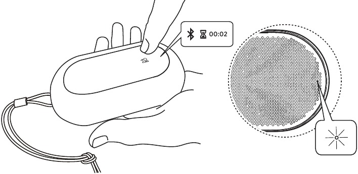 Bang & Olufsen - Beoplay P2 - Emparejamiento Bluetooth - Paso 2 Emparejamiento Bluetooth - Paso 2