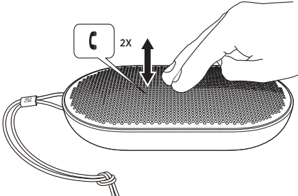 Bang & Olufsen - Beoplay P2 - Funcionamiento del altavoz - Recepción de llamadas entrantes Funcionamiento del altavoz - Recepción de llamadas entrantes