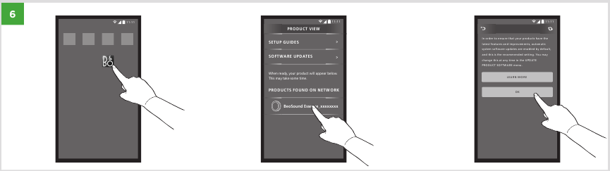 Bang & Olufsen - BeoSound Essence 2nd Gen - Setup using Android /iOS < 7.0 - Step 2 Setup using Android /iOS < 7.0 - Step 2