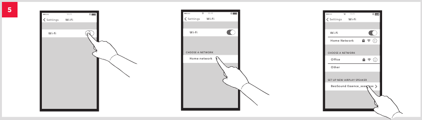Bang & Olufsen - BeoSound Essence 2nd Gen - Setup using iOS ≥ 7.0 - Step 1 Setup using iOS ≥ 7.0 - Step 1