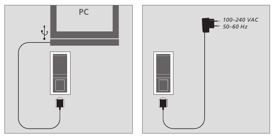 Bang & Olufsen - BeoSound 6 - Om de muziekspeler op te laden Om de muziekspeler op te laden