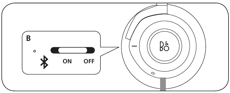 Bang & Olufsen - Beoplay H9 3rd Gen - Aktiv Støjreduktion (ANC) betjening - med kabel - Trin 2 Aktiv Støjreduktion (ANC) betjening - med kabel - Trin 2