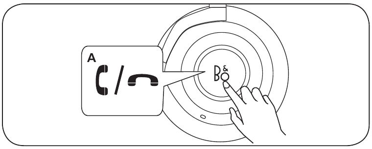 Bang & Olufsen - Beoplay H9 3rd Gen - Opkaldsbetjening - trådløs - Trin 1 Opkaldsbetjening - trådløs - Trin 1