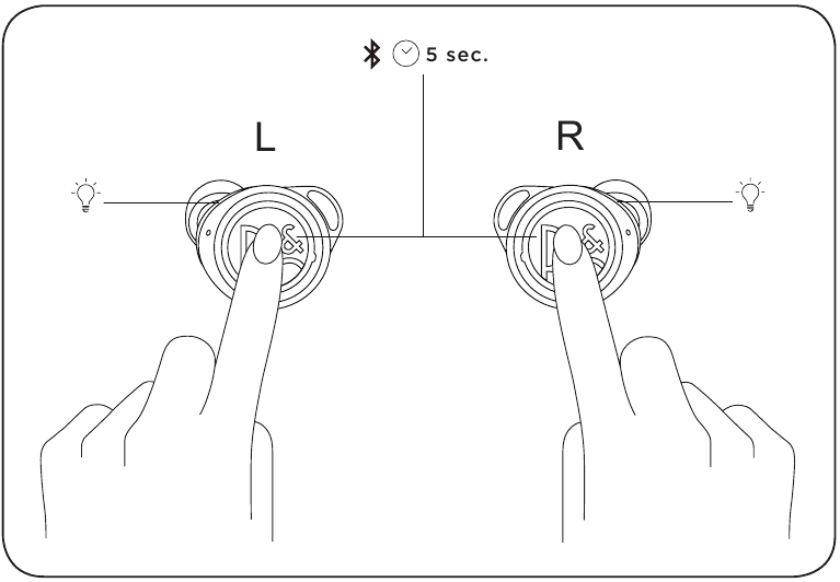 Bang & Olufsen - Beoplay E8 Sport - Associazione Bluetooth - Fase 1 Associazione Bluetooth - Fase 1