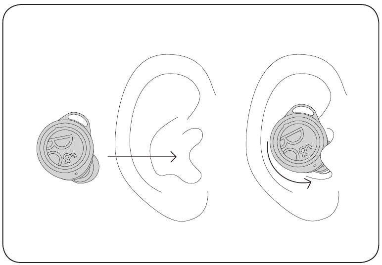 Bang & Olufsen - Beoplay E8 Sport - Inserire gli auricolari Inserire gli auricolari