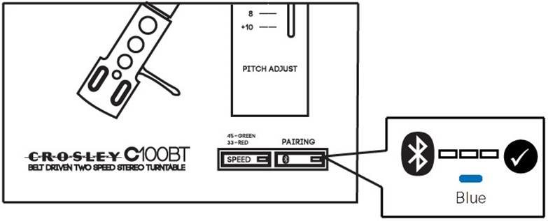 Crosley - C100BT - Bluetooth Çalışması - Adım 2 Bluetooth Çalışması - Adım 2