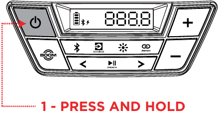 Ion - PATHFINDER GO - Připojení Bluetooth - Krok 1 Připojení Bluetooth - Krok 1