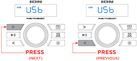 ION - Total PA Ultimate - USB Mode Operation - Switching tracks USB Mode Operation - Switching tracks