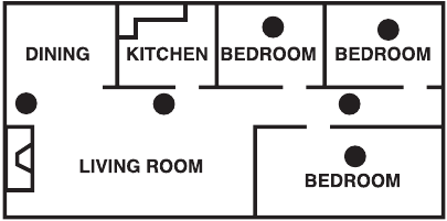 Kidde - KN-COPP-3 - Suositellut asennuspaikat Suositellut asennuspaikat