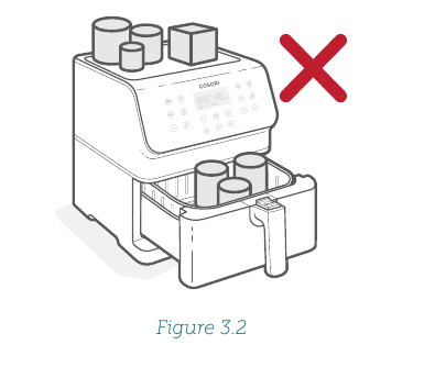 COSORI - Seria Premium CP358-AF - Gătire cu aer - Pasul 1 Gătire cu aer - Pasul 1