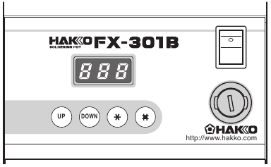 Hakko - FX-301B - Displej a prevádzka Displej a prevádzka