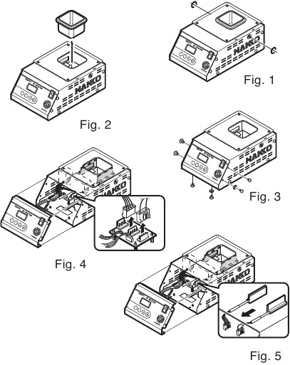 Hakko - FX-301B - Výmena vykurovacieho telesa Výmena vykurovacieho telesa