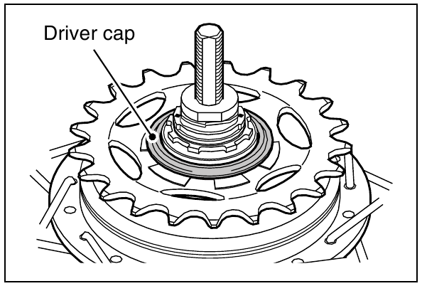 Shimano - SG-8R20 - Instalace kazetového kloubu na náboj - Krok 2 Instalace kazetového kloubu na náboj - Krok 2