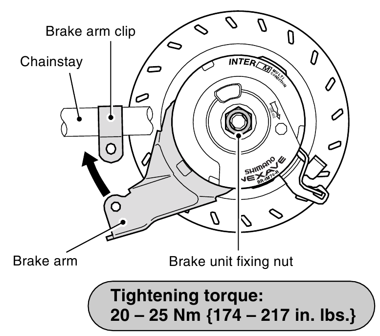 Shimano - SG-8R20 - Instalace náboje do rámu - Krok 4 Instalace náboje do rámu - Krok 4