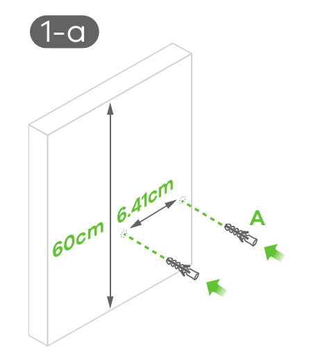 Zyxel - NWA1123-AC HD - Montaža na zid / strop - Korak 1 Montaža na zid / strop - Korak 1