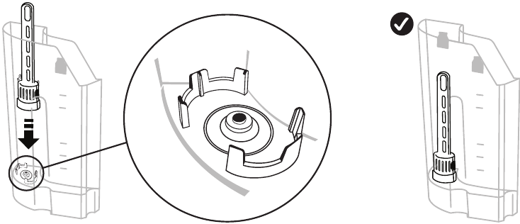NuWave - BruHub - Montaj - Aktif Karbon Filtre Tutucuyu Takın Montaj - Aktif Karbon Filtre Tutucuyu Takın