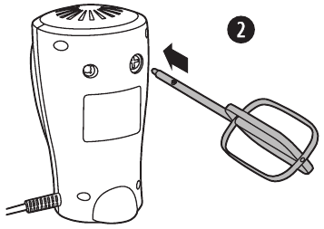 Breville - VFP068 - Postavljanje metlica - Korak 2 - Umetnite jednu metlicu Postavljanje metlica - Korak 2 - Umetnite jednu metlicu