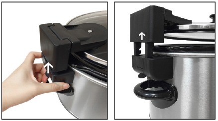 Elite Gourmet - MST-900VXD - Operación de la función de tapa con cierre - Apertura de la tapa Operación de la función de tapa con cierre - Apertura de la tapa