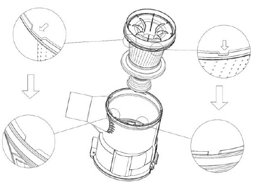 Kalorik - HUVI S1 - TOZALASH - 2-QADAM TOZALASH - 2-QADAM