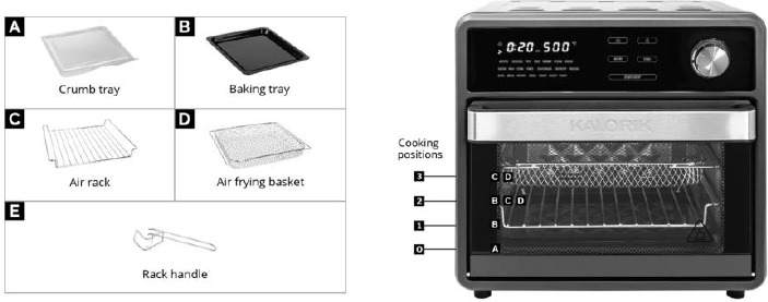 Kalorik - MAXX AFO 47804 BK - Mahsulot va qismlarga umumiy nuqtai nazar Mahsulot va qismlarga umumiy nuqtai nazar