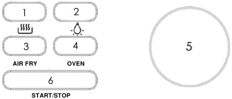 Kalorik - MAXX AFO 50932 AMZ - Boshqaruv paneli - Tugmalar va boshqaruv paneli Boshqaruv paneli - Tugmalar va boshqaruv paneli