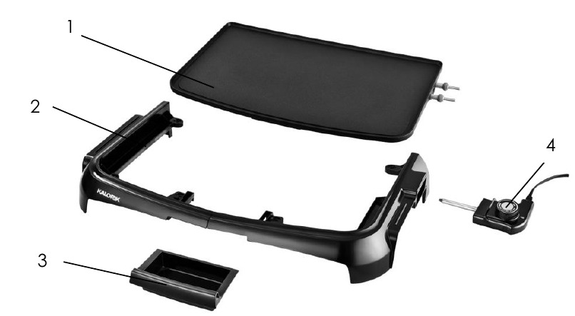 Kalorik - GR 46752 - DESCRIÇÃO DAS PEÇAS DESCRIÇÃO DAS PEÇAS