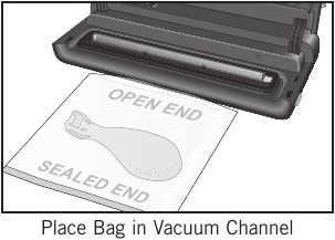 FoodSaver - VS0100 Series - Menyegel Vakum Kantong FoodSaver - Langkah 1 Menyegel Vakum Kantong FoodSaver - Langkah 1