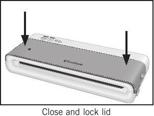 FoodSaver - VS0100 Series - Menyegel Vakum Kantong FoodSaver - Langkah 2 Menyegel Vakum Kantong FoodSaver - Langkah 2