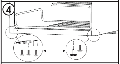 Danby - DWC018A1BDB - AJTÓ MEGFORDÍTÁSI ÚTMUTATÓ - 4. lépés AJTÓ MEGFORDÍTÁSI ÚTMUTATÓ - 4. lépés