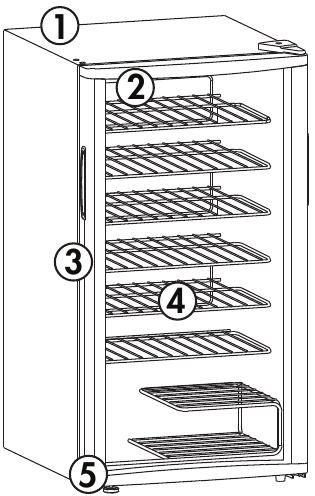 Danby - DWC350BLP - FITUR FITUR