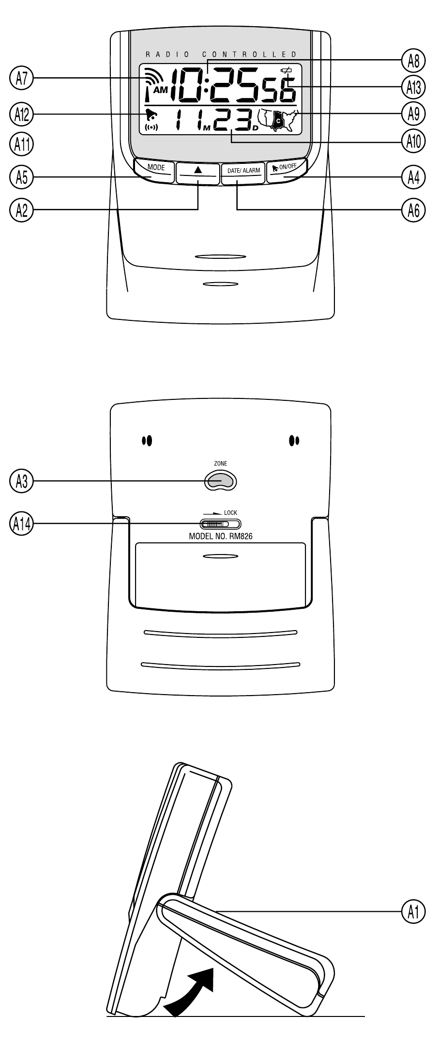 Oregon Scientific - RM826 - Panoramica del dispositivo Panoramica del dispositivo