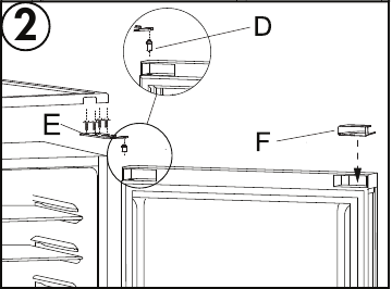 Danby - DAR110A2LDB - DOOR REVERSAL INSTRUCTIONS - Step 2 DOOR REVERSAL INSTRUCTIONS - Step 2