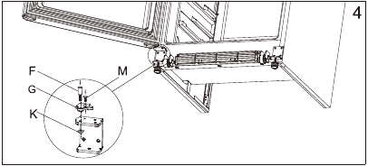 Danby - Designer DAR170A3WDD - DOOR REVERSAL INSTRUCTIONS - Step 4 DOOR REVERSAL INSTRUCTIONS - Step 4