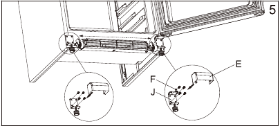 Danby - Designer DAR170A3WDD - DOOR REVERSAL INSTRUCTIONS - Step 5 DOOR REVERSAL INSTRUCTIONS - Step 5