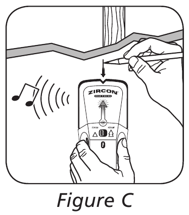 Zircon - StudSensor Pro 45 - STATRAMSČIO PAIEŠKA - 3 žingsnis STATRAMSČIO PAIEŠKA - 3 žingsnis