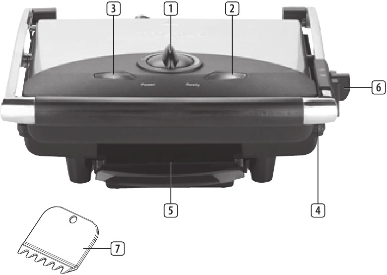 Tristar - GR-2848 - Widok części Widok części