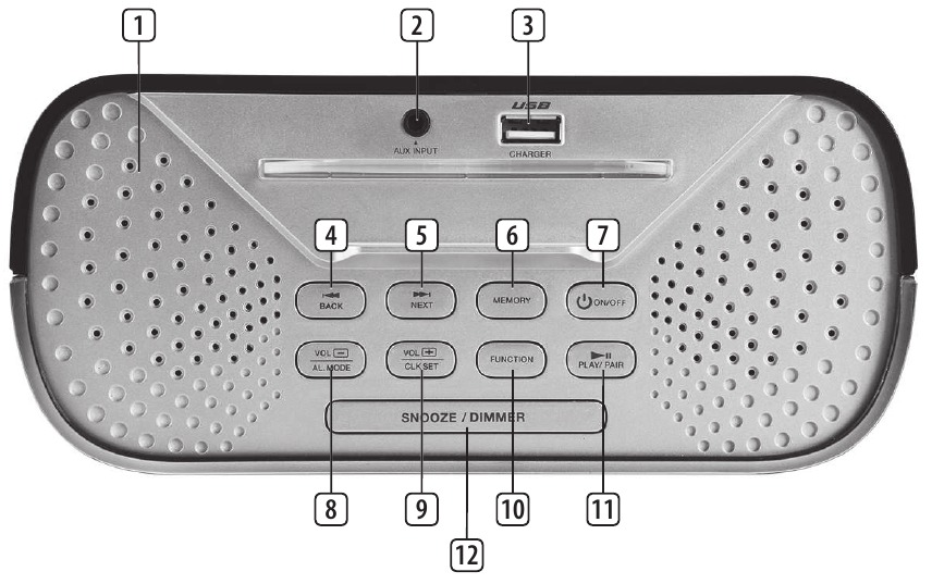 AudioSonic - CL-1463 - OPIS DIJELOVA OPIS DIJELOVA
