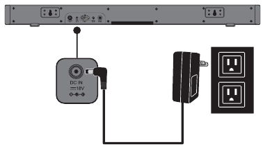 Insignia - NS-SB316 - CONECTANDO O ADAPTADOR AC CONECTANDO O ADAPTADOR AC