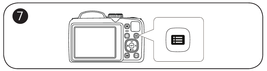 Kodak - PIXPRO AZ252 - Verwenden der Menütaste Verwenden der Menütaste