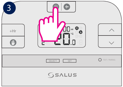 Salus Controls - RT510BC - Ochrona przed zamarzaniem - Krok 3 Ochrona przed zamarzaniem - Krok 3
