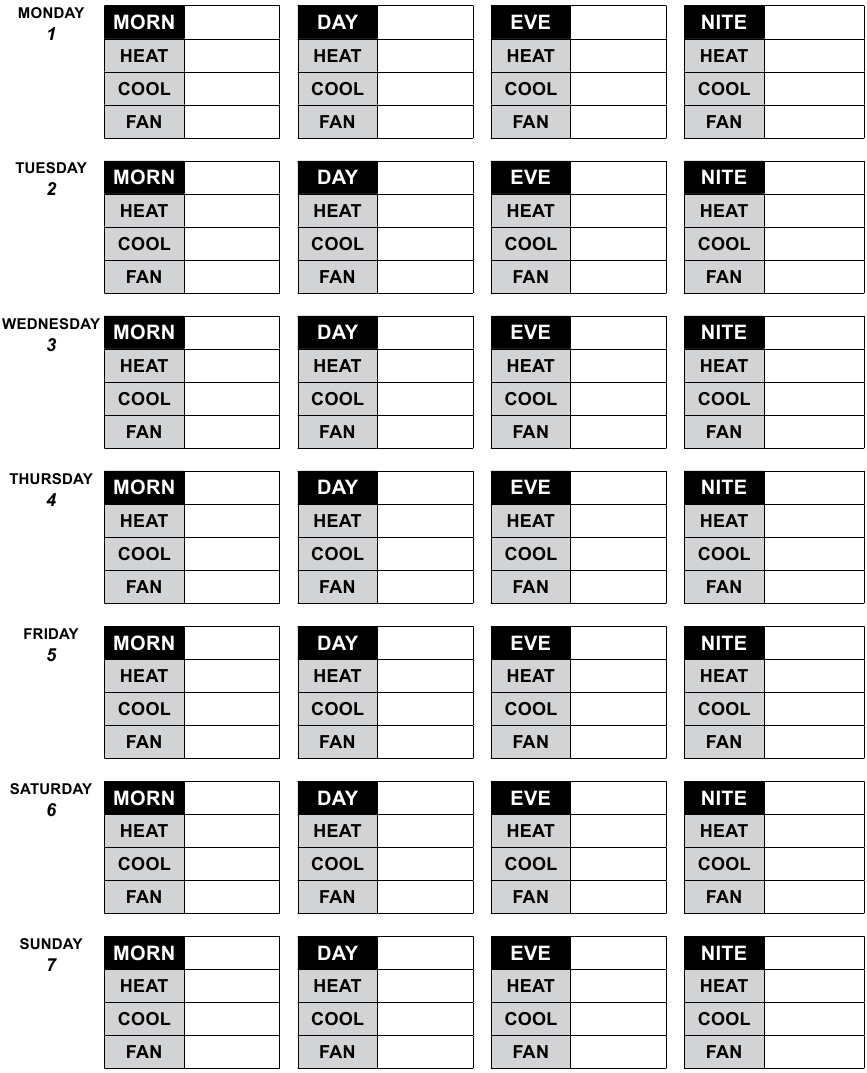 Daikin - 910121748 - Osobisty harmonogram programu Osobisty harmonogram programu
