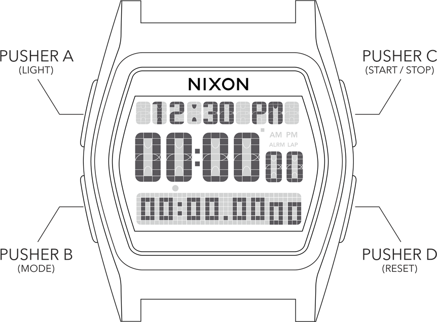 NIXON - THE RIVAL - KRONOGRAF MODU KRONOGRAF MODU