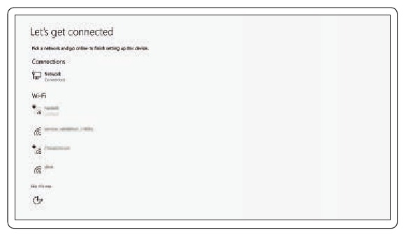 Dell - Latitude 7480 - Finalizar la configuración del sistema operativo - Paso 1 Finalizar la configuración del sistema operativo - Paso 1