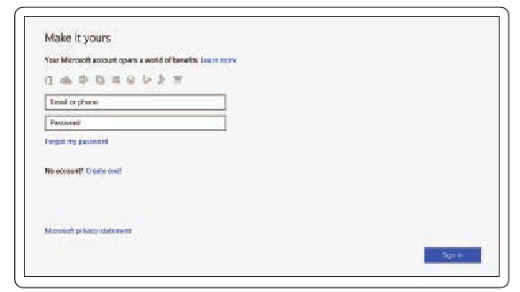 Dell - Latitude 7480 - Finalizar la configuración del sistema operativo - Paso 2 Finalizar la configuración del sistema operativo - Paso 2