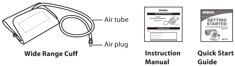 Omron - BP742 - Découvrez votre appareil - Composants Découvrez votre appareil - Composants