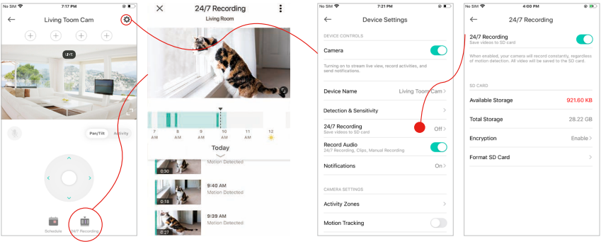 TP-Link - KC410S - Set 24/7 Recording - Step 2 Set 24/7 Recording - Step 2