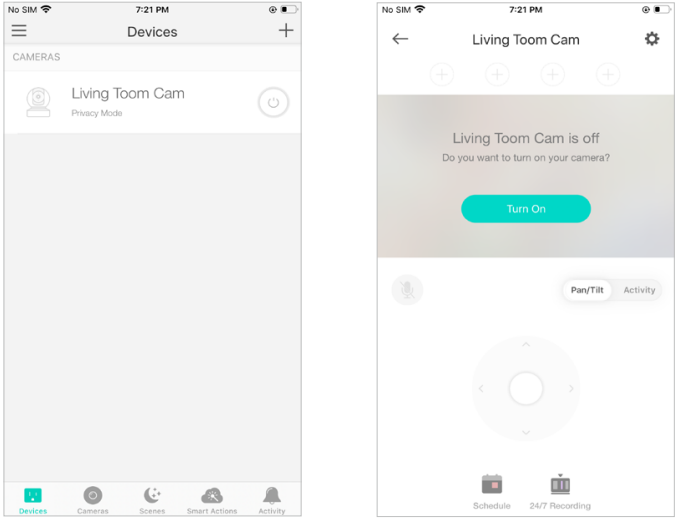 TP-Link - KC410S - Turning on/off your unit Turning on/off your unit