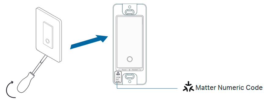 TP-Link - Tapo S505 - Afmonter vægpladen Afmonter vægpladen