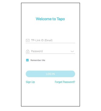 TP-Link - Tapo S505 - Log ind Log ind